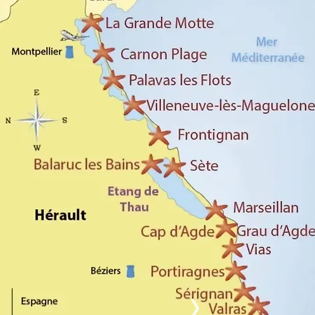 キャンプ場 Camping Les Sables Du Midi Siblu ヴァンドル・プラージュ